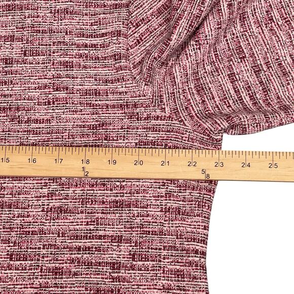 Talbots Marled Red Textured Knit Long Sleeve Top Size XL - Picture 7 of 9